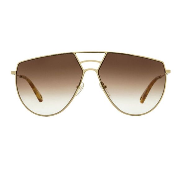 Chloe Accessories - Chloé Aviator Pilot Sunglasses Ricky Gold Havana